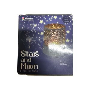 Hobby Lobby Stars and Moon Projector Light - Blue and Gold